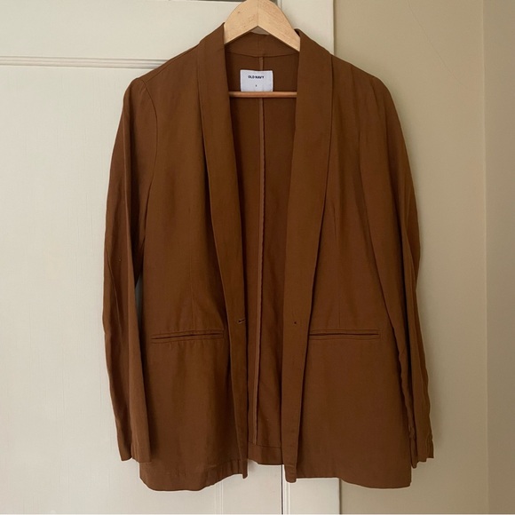 Old Navy Linen-Blend Relaxed Blazer - Picture 10 of 11